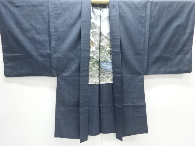  本場泥大島紬100亀甲男物着物アンサンブル